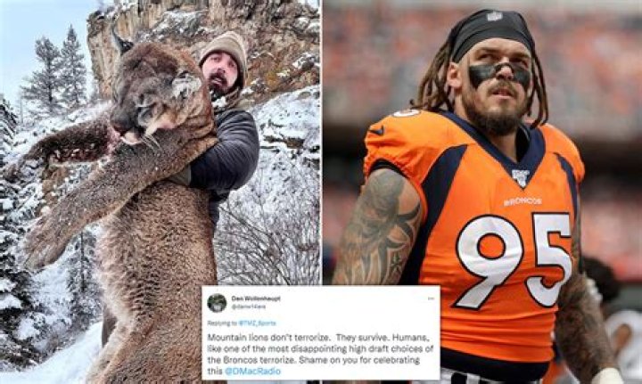 Ex-NFL star Derek Wolfe says he drew flak after killing mountain lio ·