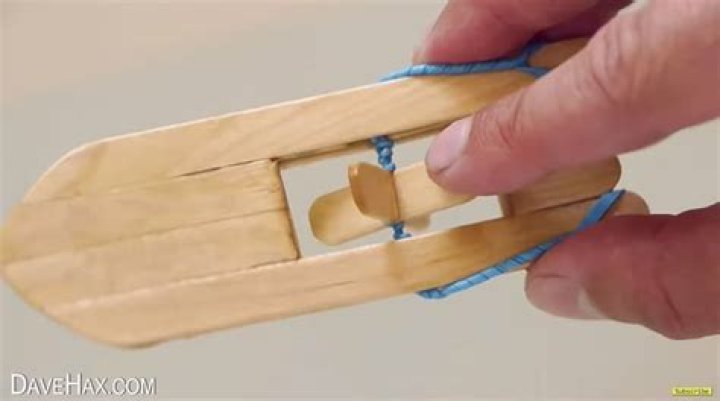 How to make a popsicle stick and rubber band paddle boat