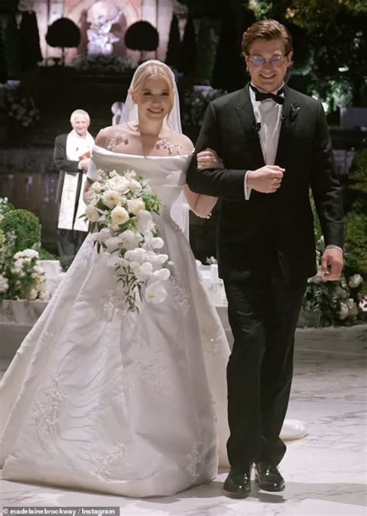 Madelaine Brockway: Daughter of multi-millionaire car dealer goes viral for lavish Paris wedding wit